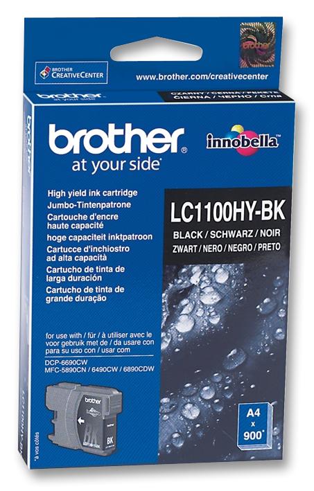 LC1100HYBK INK CARTRIDGE,LC1100HYBK,HI-CAP,BLK BROTHER