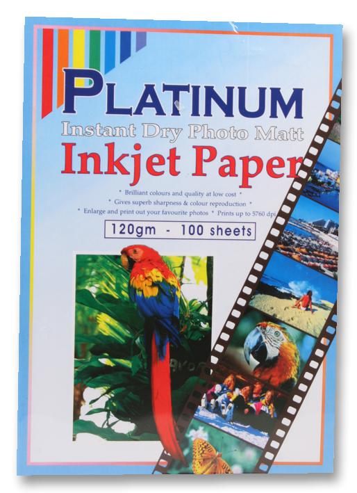 PLATINUM M120100 PAPER, PHOTO, A4, MATT, 120G, X100 PLATINUM
