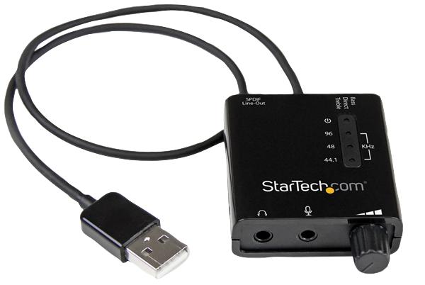 ICUSBAUDIO2D SOUND CARD, EXTERNAL USB, 5.1, SPDIF STARTECH