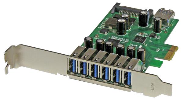 PEXUSB3S7 INTERFACE CARD, 7 PORT USB3.0 PCI-EX STARTECH