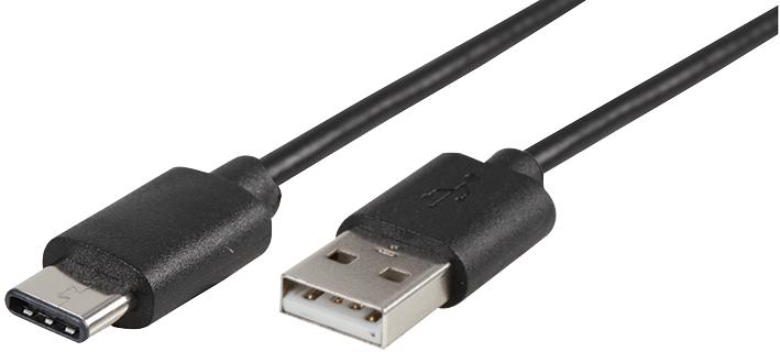 PSG91198 LEAD, USB2.0 A MALE-TYPE C, 1M BLACK PRO SIGNAL
