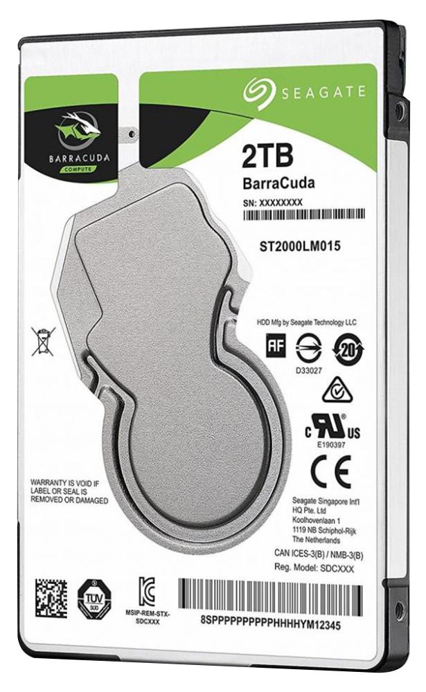 ST2000LM015 DRIVE, 2.5IN MOBILE, 7MM, BARRACUDA 2TB SEAGATE