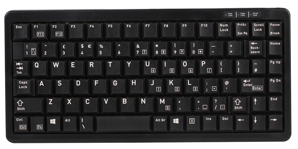 G84-4100LCMGB-2 KEYBOARD, WIRED, COMPACT, PS/2, USB CHERRY