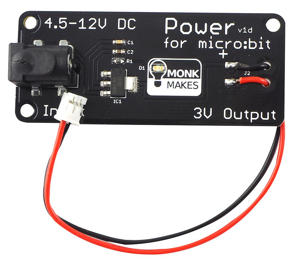 SKU00074 ADD ON BOARD, POWER FOR MICRO:BIT MONKMAKES