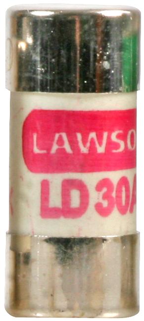 LD30 CARTRIDGE FUSE, 30A, 240VAC, 12.7X29MM LAWSON