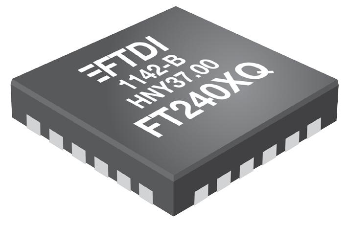 FT240XQ-T I/F, USB2.0 FS TO 8BIT FIFO, 24QFN FTDI