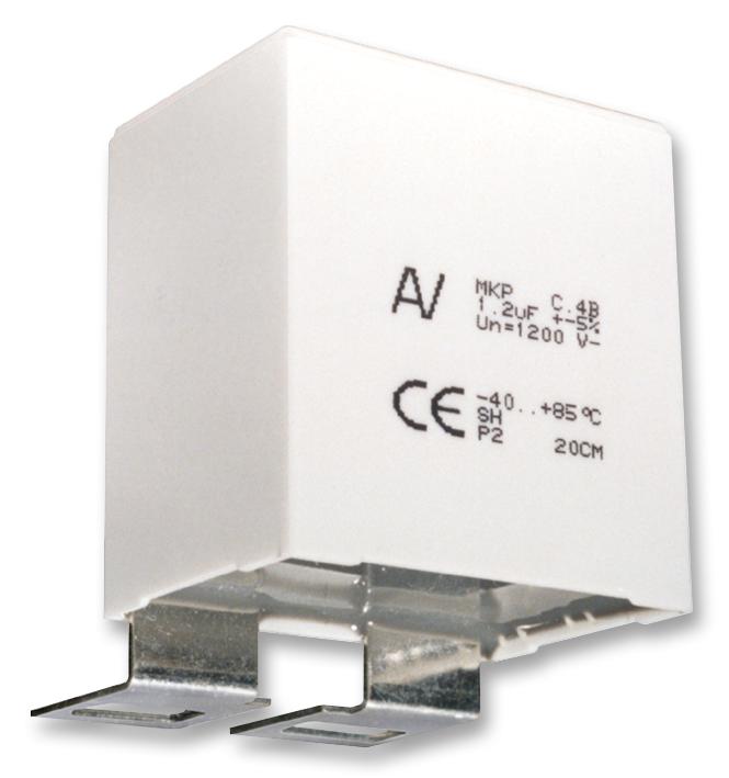 C4BSPBX4100ZAJJ CAP, 1µF, 1.2 KV, 5%, PP, RADIAL, PANEL KEMET