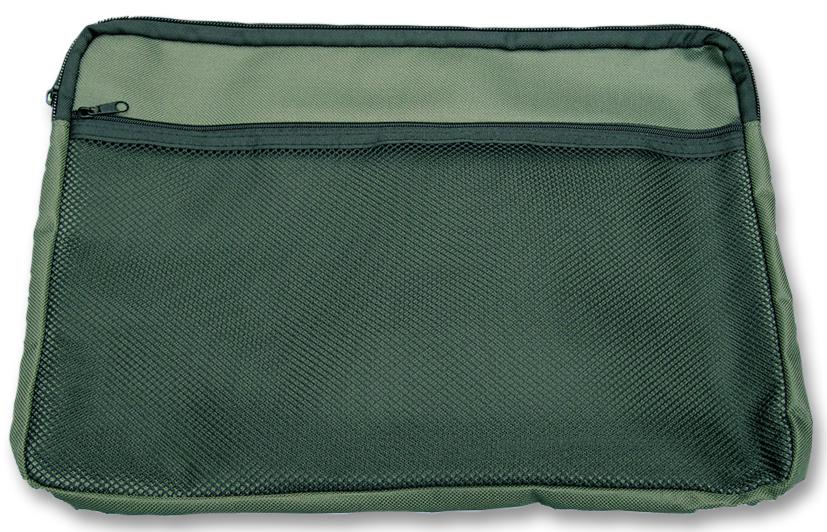 BAGCANGR BAG ZIP CANVAS A4 GREEN CATHEDRAL