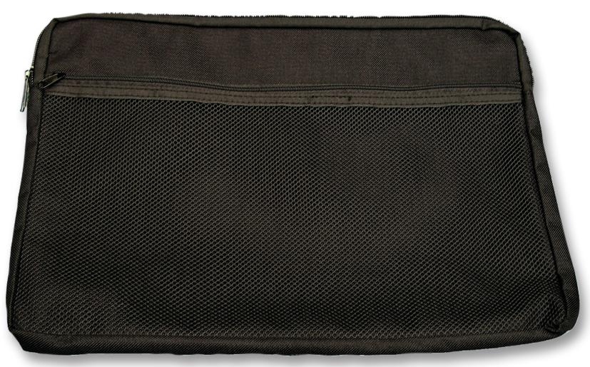 BAGCANBK BAG ZIP CANVAS A4 BLACK CATHEDRAL