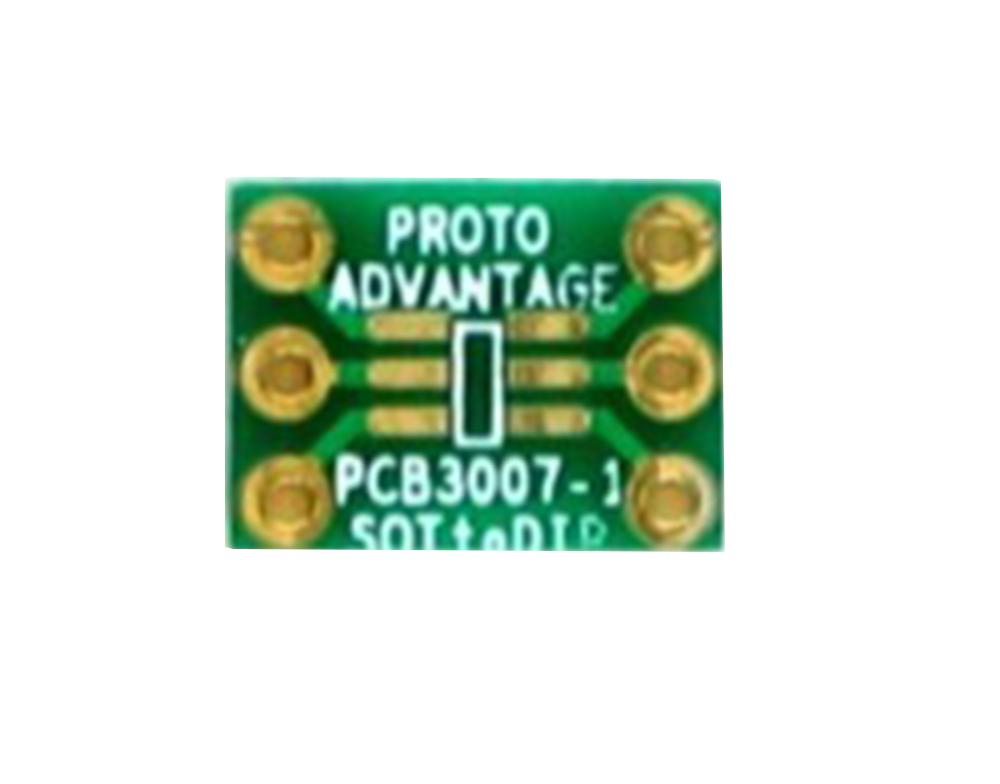 PCB3007-1 IC ADAPTER PCB, SOT-23 TO DIP, 0.95MM PROTO ADVANTAGE