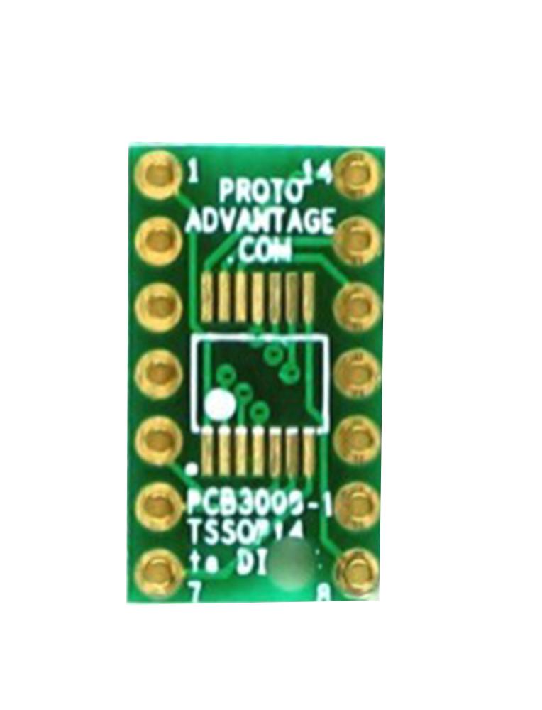 PCB3008-1 IC ADAPTER PCB/14-TSSOP TO 14-DIP/0.65MM PROTO ADVANTAGE