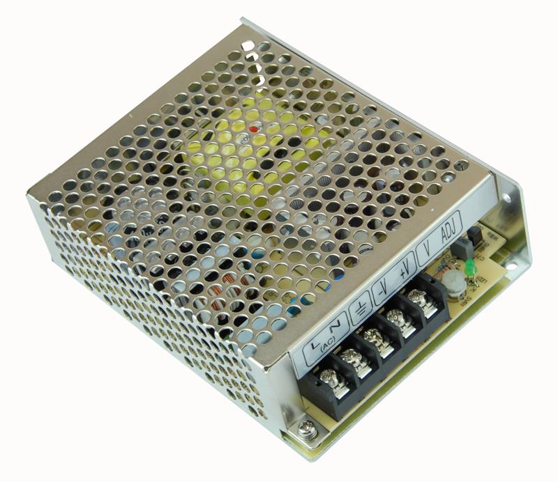 RS-75-24 PSU, ENCLOSED 24V 75W MEAN WELL