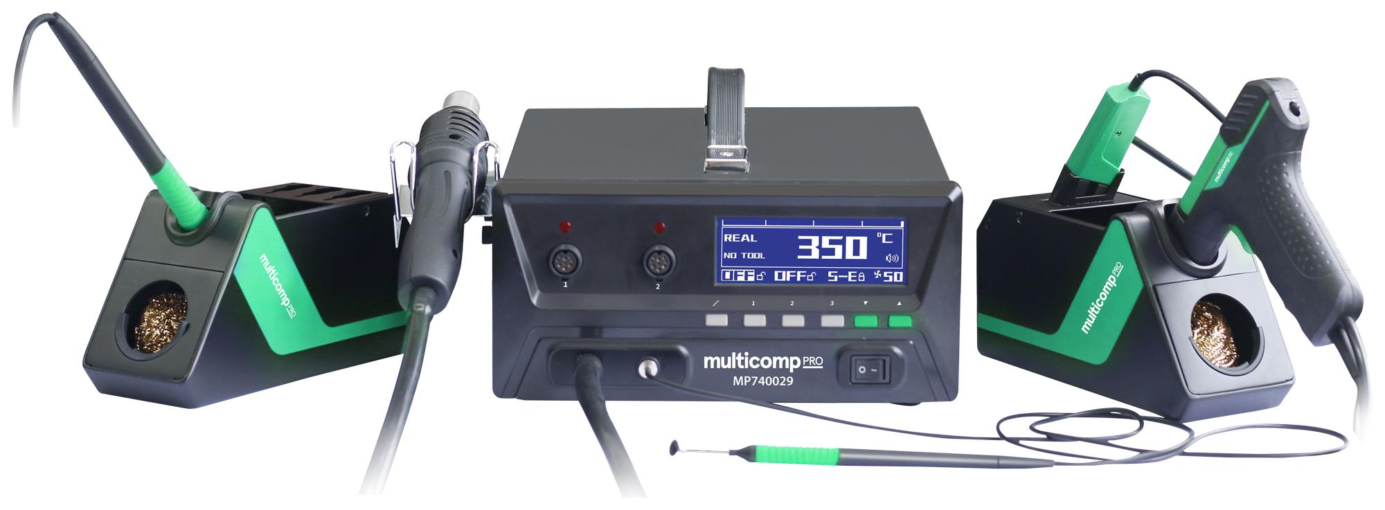 MP740029 SOLDERING REWORK STATION, 4-IN-1, 900W MULTICOMP PRO