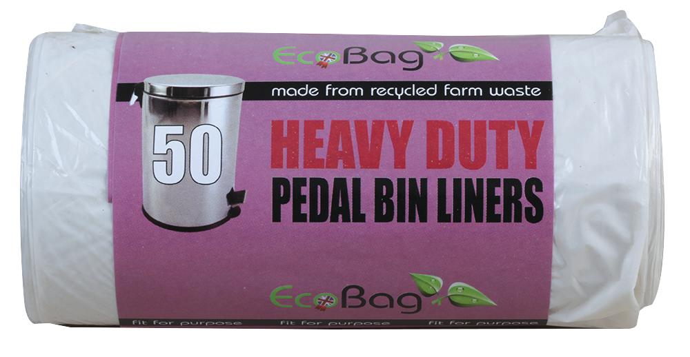 226 50 HEAVY DUTY PEDAL BIN LINERS - 22L ECOBAG