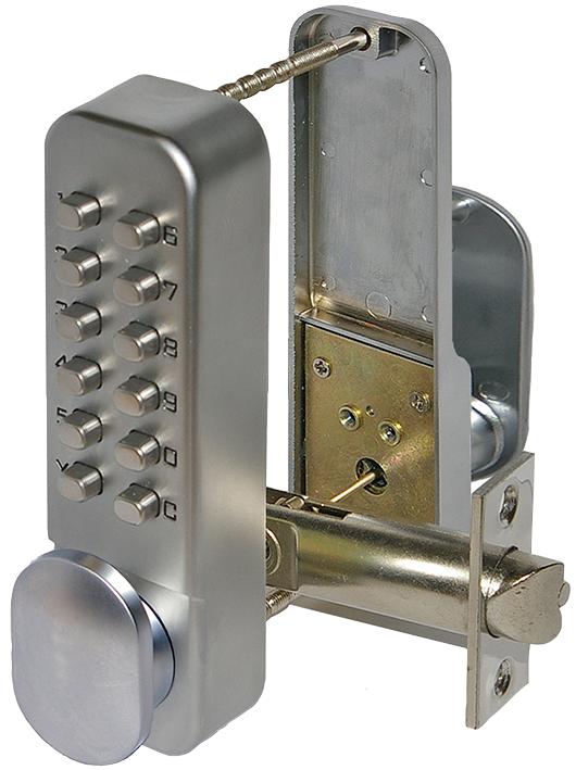 SBL310.S PUSH BUTTON LOCK-SC WITH HOLDBACK SECUREFAST