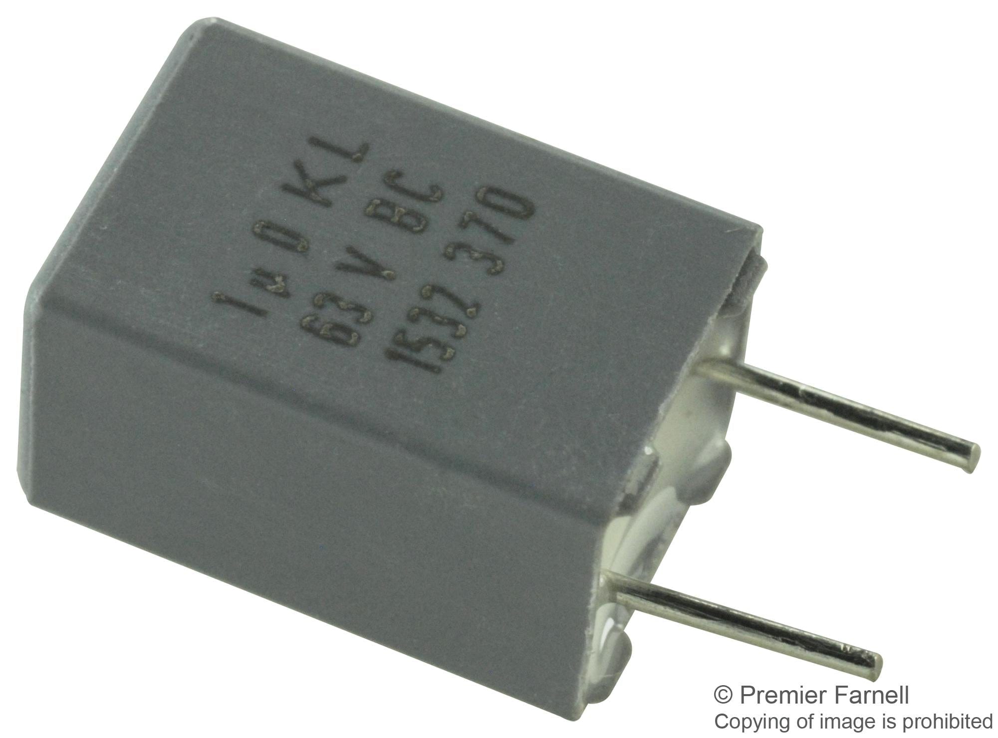 VISHAY Film Capacitors BFC237011105 CAP, 1µF, 63V, 10%, PET, THROUGH HOLE VISHAY 1215509 BFC237011105