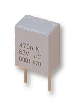 VISHAY Film Capacitors BFC247036104 CAP, 0.1µF, 250V, 5%, PET VISHAY 1166061 BFC247036104