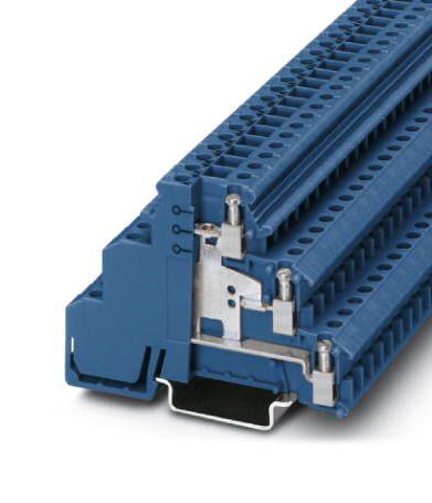 PHOENIX CONTACT DIN Rail Mount DIKD 1,5-PV BU SENSOR/ACTUATOR TB, 6WAY, 12AWG, BLU PHOENIX CONTACT 3240683 DIKD 1,5-PV BU