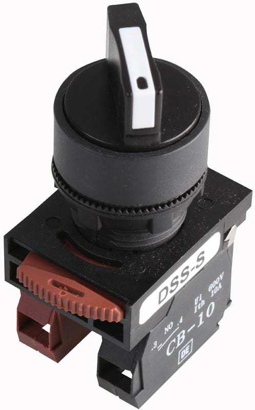 HYLEC Control Station DSS22-S211B SELECTOR SWITCH, NON ILLUMINATED, 2 POS HYLEC 3762265 DSS22-S211B