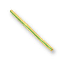 15090 - Heat Shrink Tubing, 2:1, 0.094 ", 2.4 mm, Green, Yellow, 16.4 ft, 5 m - MULTICOMP PRO