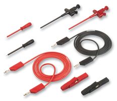 932793001 - Test Lead Kit, 2 x Test Leads, 2 x Clamp Type Test Probes, 2 x Test Probes, 2 x Crocodile Clips - HIRSCHMANN TEST AND MEASUREMENT