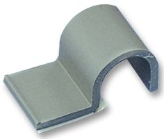 A1C12-A-C8 - Fastener, C Clip, Single Pad, Adhesive Backed Cable Clamp, PVC (Polyvinylchloride), Grey, 19.6 mm - PANDUIT