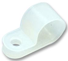 CCH25-S10-C - Fastener, P Clip, Screw Mount Cable Clamp, 6.3 mm, Nylon 6.6 (Polyamide 6.6), Natural, 11.7 mm - PANDUIT