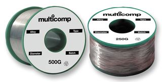 812013 - Solder Wire, Lead Free, Mildly Activated, 1.2mm Dia, 217°C, 250g, Alloy 97.1, 2.6, 0.3 Sn, Ag, Cu - MULTICOMP