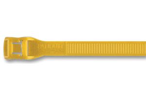 IT9100-CUV4Y - Cable Tie, UV Weather Resistant, Nylon 6.6 (Polyamide 6.6), Yellow, 358 mm, 8.9 mm, 100 mm, 24 lb - PANDUIT
