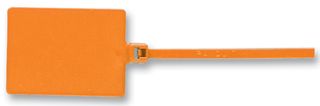 PLF1MA-C3 - Cable Tie, Pan Ty® ID Marker Flag, Nylon 6.6 (Polyamide 6.6), Orange, 130 mm, 2.5 mm, 22 mm, 18 lb - PANDUIT