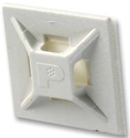 ABMM-A-C - Cable Tie Mount, 4 Way Entry, Adhesive, White, ABS (Acrylonitrile Butadiene Styrene), 19.1 mm - PANDUIT