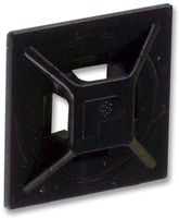 ABMM-AT-C0 - Cable Tie Mount, 4 Way Entry, Adhesive, Black, ABS (Acrylonitrile Butadiene Styrene), 9.1 mm - PANDUIT