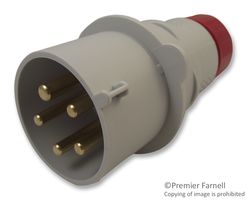 PE3265SV - Pin & Sleeve Connector, 32 A, 415 V, Cable Mount, Plug, 3P+N+E, Red - ILME