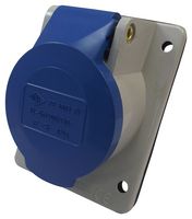 PE1663PI - Pin & Sleeve Connector, 16 A, 240 V, Panel Mount, Outlet, 2P+E, Blue - ILME