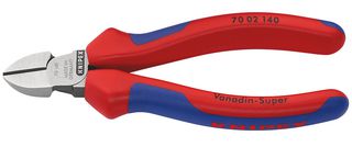 70 02 140 - Cutter, Side, 140 mm, Diagonal, 2.5 mm, 62 °, Knipex - Side Cutters - KNIPEX