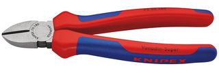 70 02 180 - Cutter, Side, 180 mm, Diagonal, 3 mm, 62 °, Knipex - Side Cutters - KNIPEX