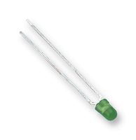 TLLG4401 - LED, Low Current, Green, Through Hole, T-1 (3mm), 2 mA, 2.4 V, 565 nm - VISHAY