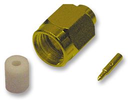1-1478903-0 - RF / Coaxial Connector, SMA Coaxial, Straight Plug, Solder, 50 ohm, RG402, Brass - GREENPAR - TE CONNECTIVITY
