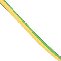PVC-3-45-CL - Sleeving, Insulating, Flexible, PVC (Polyvinylchloride), Green / Yellow, 3 mm, 100 m, 328 ft - MULTICOMP PRO