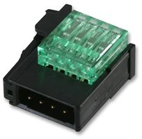 4-1473562-3 - Rectangular Power Connector, Green, 3 Contacts, RITS, Cable Mount, IDC / IDT, 2 mm, Plug - TE CONNECTIVITY