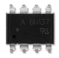 6N137-300E - Optocoupler, Digital Output, 1 Channel, 3.75 kV, 10 Mbaud, Surface Mount DIP, 8 Pins - BROADCOM