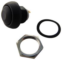 ISR3SAD200 - Industrial Pushbutton Switch, IS Series, 13.6 mm, SPST-NO, Momentary, Round, Black - APEM
