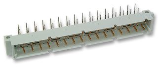 86093967113765E1LF - DIN 41612 Connector, 96 Contacts, Plug, 2.54 mm, 3 Row, a + b + c - AMPHENOL COMMUNICATIONS SOLUTIONS