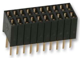 M52-5101045 - PCB Receptacle, Board-to-Board, 1.27 mm, 2 Rows, 20 Contacts, Through Hole Mount, Archer M52 - HARWIN