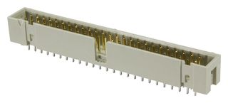 09 18 534 6324 - Pin Header, Straight, Wire-to-Board, 2.54 mm, 2 Rows, 34 Contacts, Through Hole, SEK 18 - HARTING