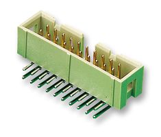 09 18 516 6323 - Pin Header, Right Angle, Wire-to-Board, 2.54 mm, 2 Rows, 16 Contacts, Through Hole Right Angle - HARTING