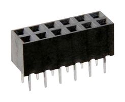 M22-7140742 - PCB Receptacle, Board-to-Board, 2 mm, 2 Rows, 14 Contacts, Through Hole Mount, M22 - HARWIN