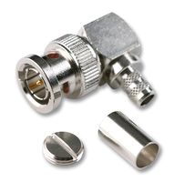 B1112A1-ND3G-3-75 - RF / Coaxial Connector, BNC Coaxial, Right Angle Plug, Crimp, 75 ohm, Brass - AMPHENOL RF