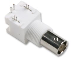 B6252H5-NPP3G-75T - RF / Coaxial Connector, BNC Coaxial, Right Angle Jack, Through Hole Right Angle, 75 ohm - AMPHENOL RF