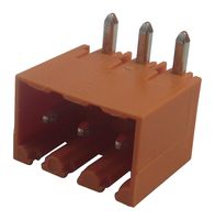 SL 3.5/3/90G - Pin Header, Side Entry, Wire-to-Board, 3.5 mm, 1 Rows, 3 Contacts, Through Hole, SL 3.5 - WEIDMULLER